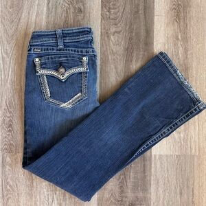 Ariat Women’s Dark Indigo Bootcut Jeans with Embroidered Pockets